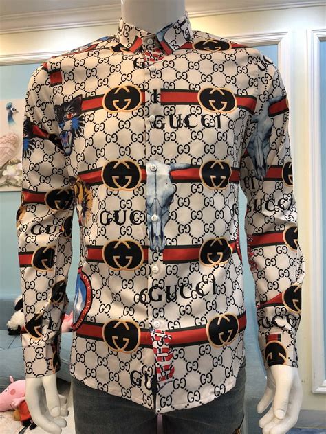 gucci monogram jeans mens|gucci shirt long sleeve.